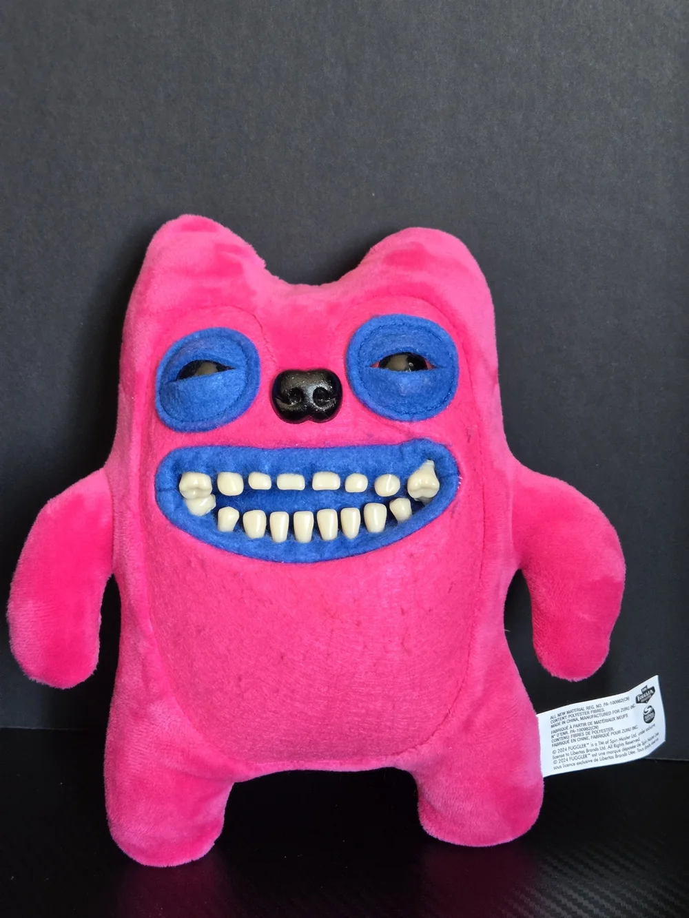 Fuggler Funny Ugly Monster Pink GREEDY GRINNER 9” Plush